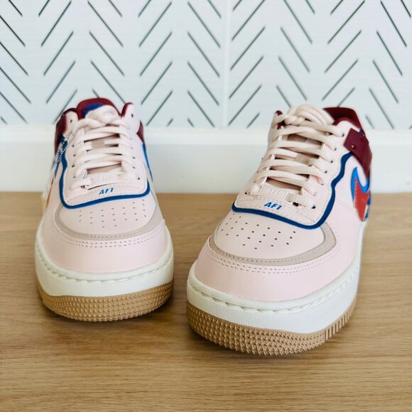 ❤️Nike Air Force 1 Low Shadow Sz 10 Women Shoes Pink Burgundy Sneaker CI0919-601 - Picture 7 of 14